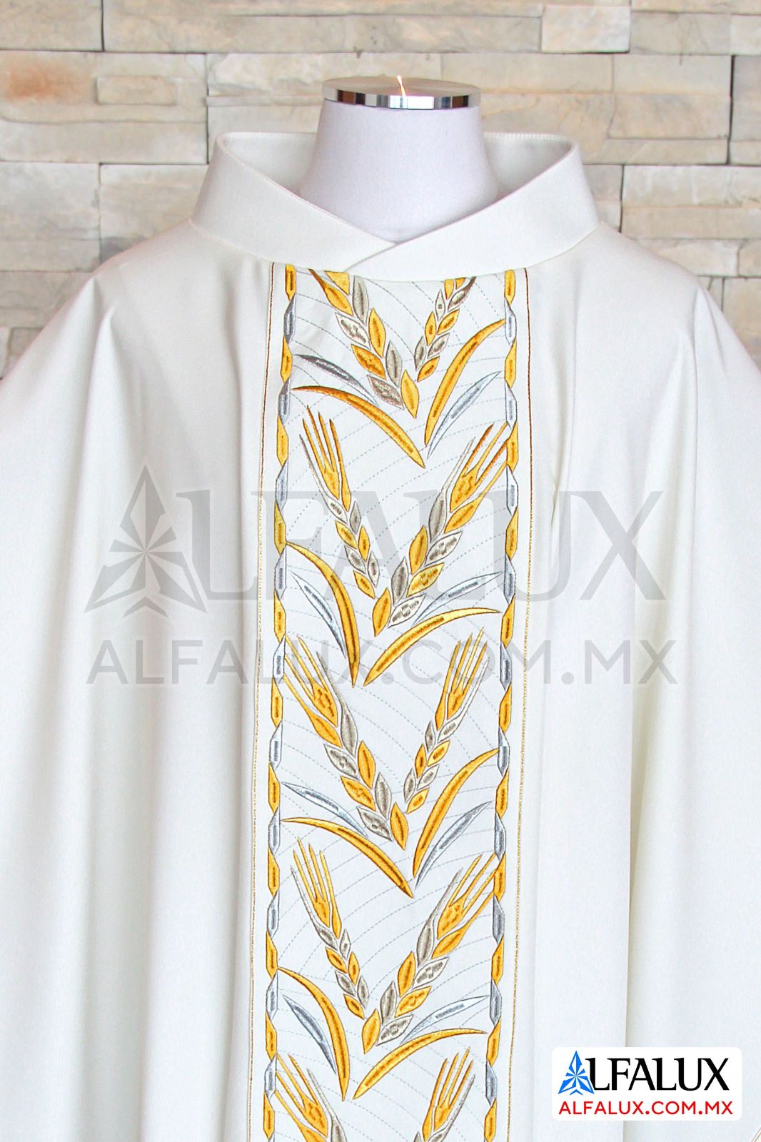 31 VITALIS Alfalux Casulla Laterales Blanco 302 (41)